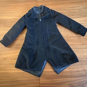 Elaine et Lina size 4 girls black coat